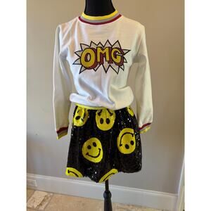 Lola and the Boys skirt and sweatshirt